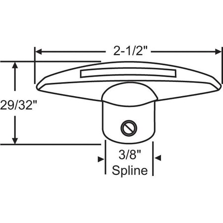Strybuc Tee Handle Aluminum 37-119